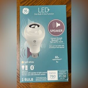 GE LED Bulb Speaker BNIB